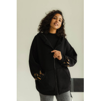 Черная женская толстовка на флисе Seventeen 2106.5494