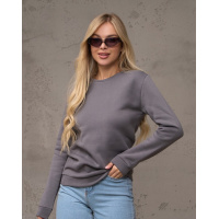 Утепленный свитшот серого цвета