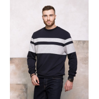 Темно-синяя толстовка с вставками