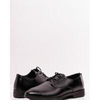 Чорні класичні туфлі на шнурівці