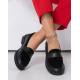 Чорні комбіновані туфлі лофери