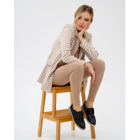 Черные лоферы с высокими вставками