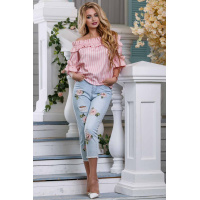 Розовая блузка-туника Seventeen 953.2631