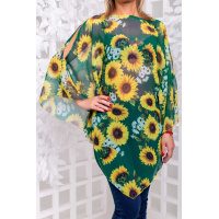 Зеленая пляжная туника Seventeen 651.2654